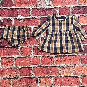Plaid Baby Dress and Bloomers Set